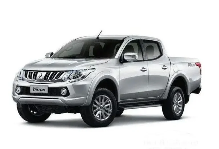 KK Car Rental offers silver Mitsubishi Triton 4x4 auto double cab pickup with off-road capability and comfort